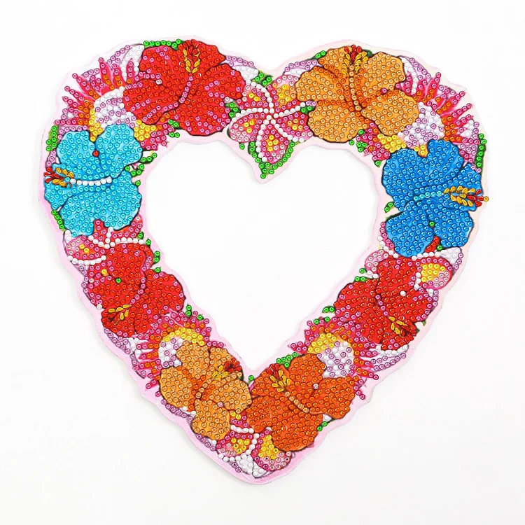 DIY Diamond Painting Wreath - Heart