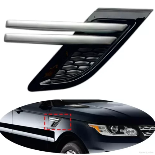 Dronehint Front Fender Cover Grille r For LR Range Rover Sport 2014-2017,RH,Silver Trim (For: Land Rover) Parts