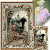 (Big Size)Carriage - 14CT Stamped Cross Stitch - 40*60cm