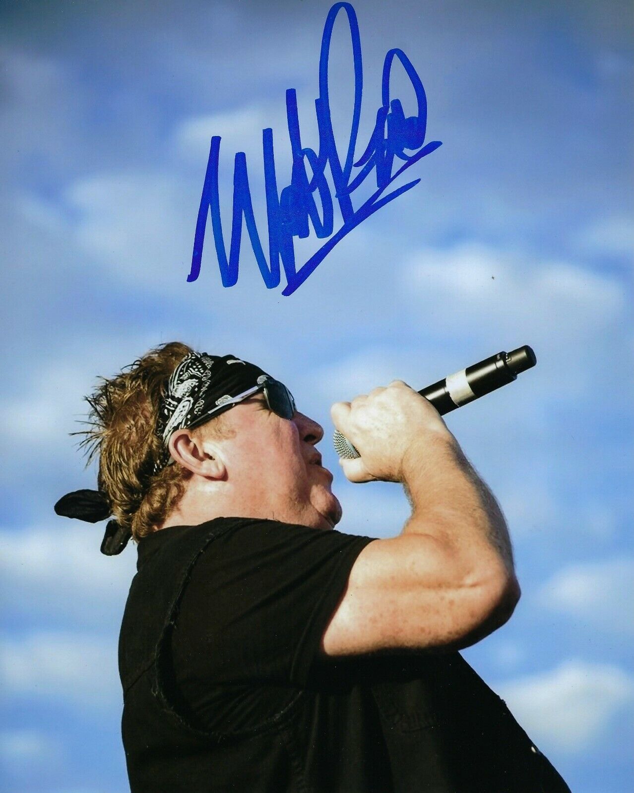 GFA Loverboy Working For the Weekend * MIKE RENO * Signed 8x10 Photo Poster painting PROOF B COA