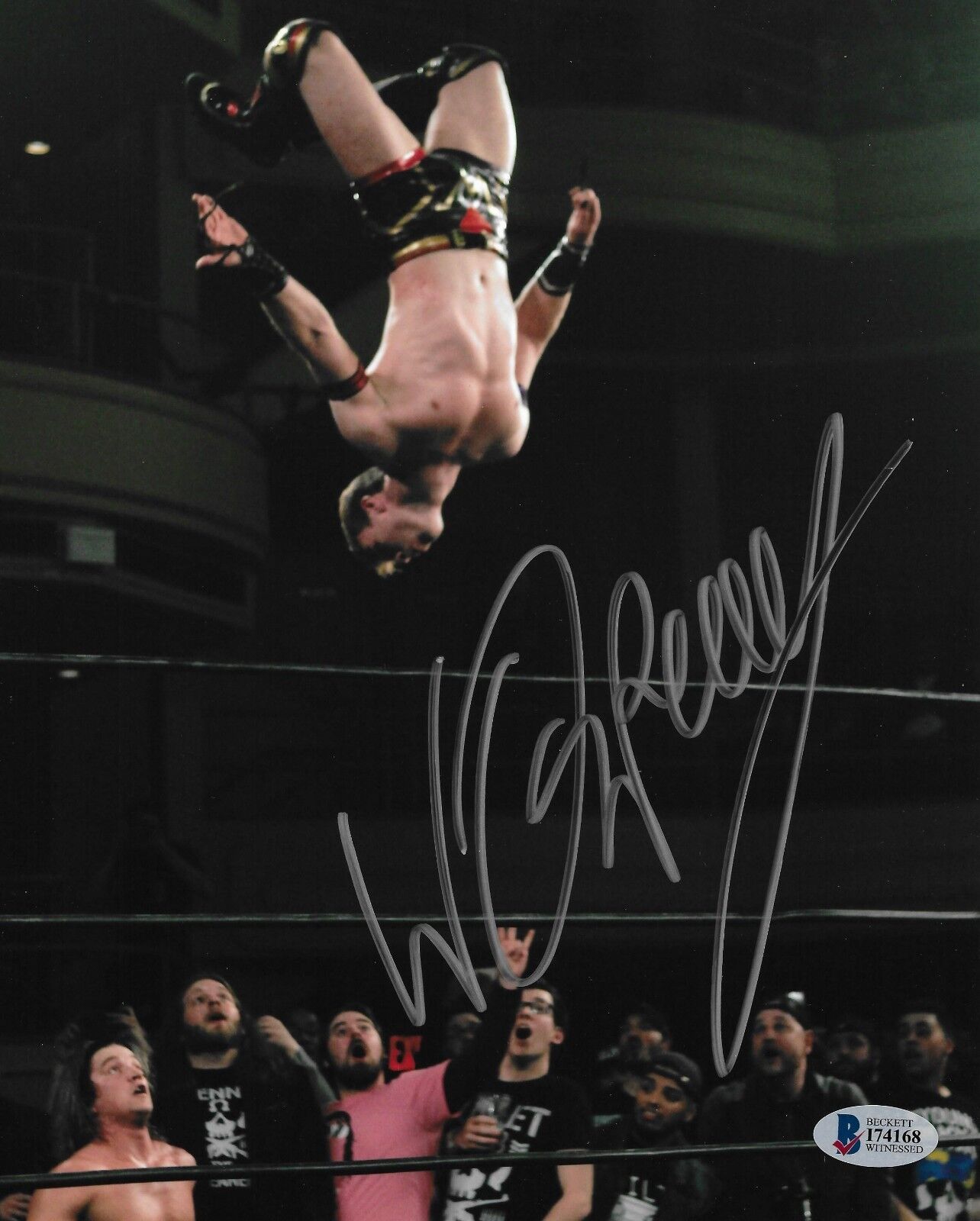 Will Ospreay Signed 8x10 Photo Poster painting BAS COA New Japan Pro Wrestling NJPW ROH Auto'd 2