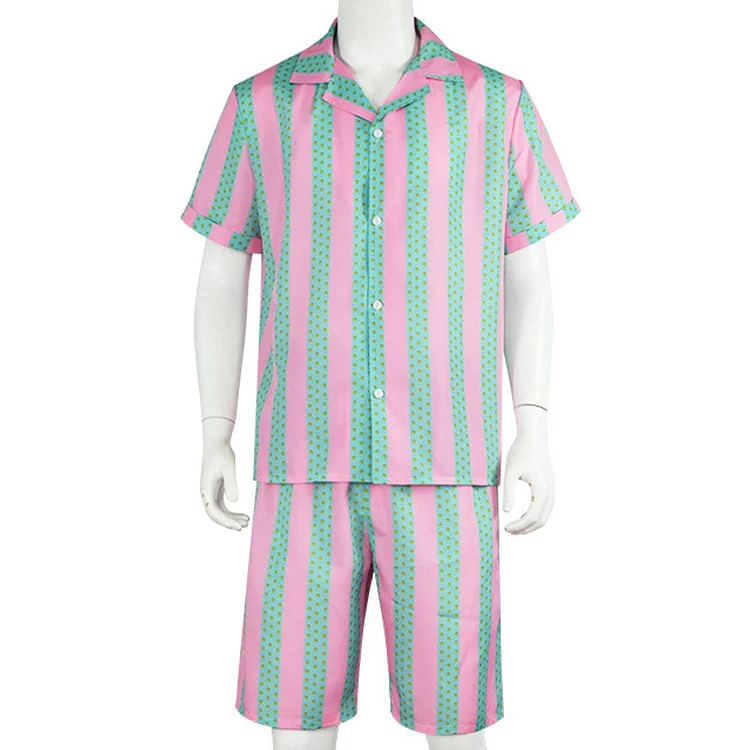 Kids Children Barbie 2023 Ken Beach Shorts Set Outfits Cosplay Costume Halloween Carnival Suit