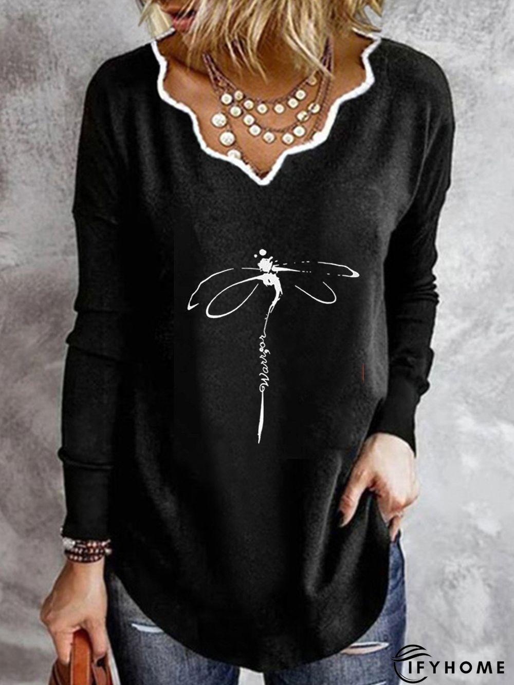 Cotton Asymmetrical Neck Loose Basics Hoodies & Tunic Sweatshirt | IFYHOME