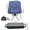 Swivel camping chair, compact and foldable, installs in 30 seconds, lightweight outdoor backpacking chair for camping, travel, hiking, beach, holds 300 lbs.