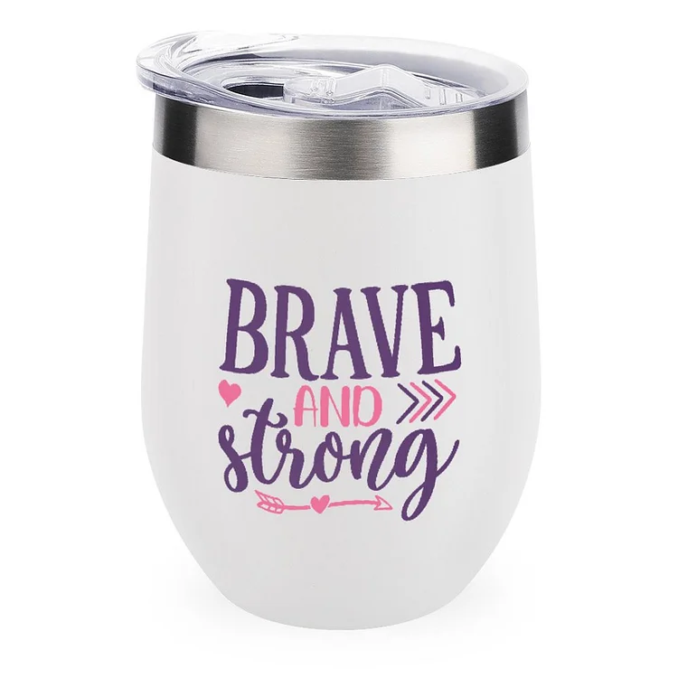 Breast Cancer Stainless Steel Insulated Cup Traval Mugs - Heather Prints Shirts