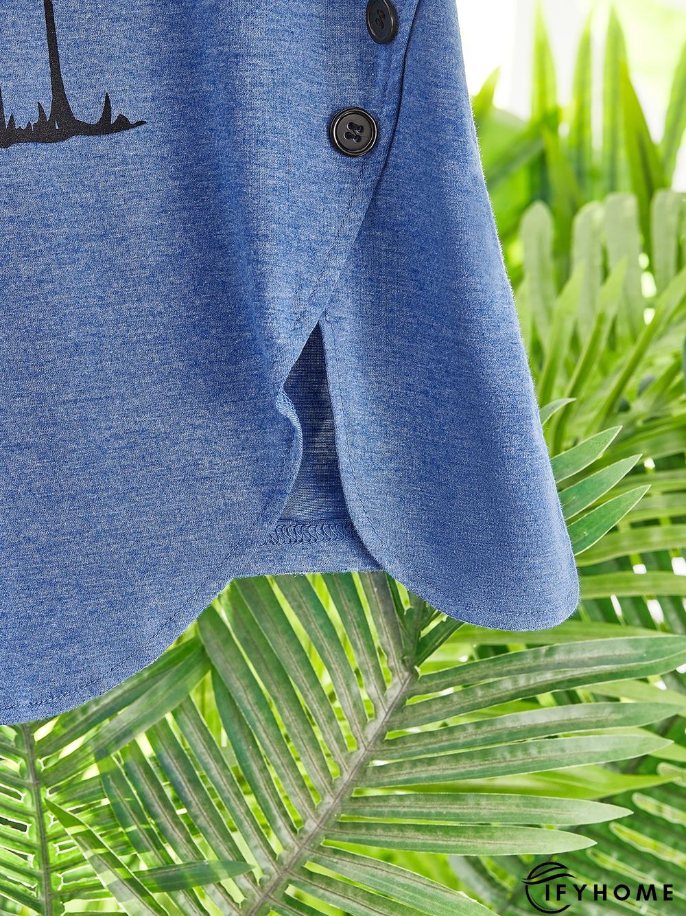 Crew Neck Loose Jersey Casual Tops | IFYHOME