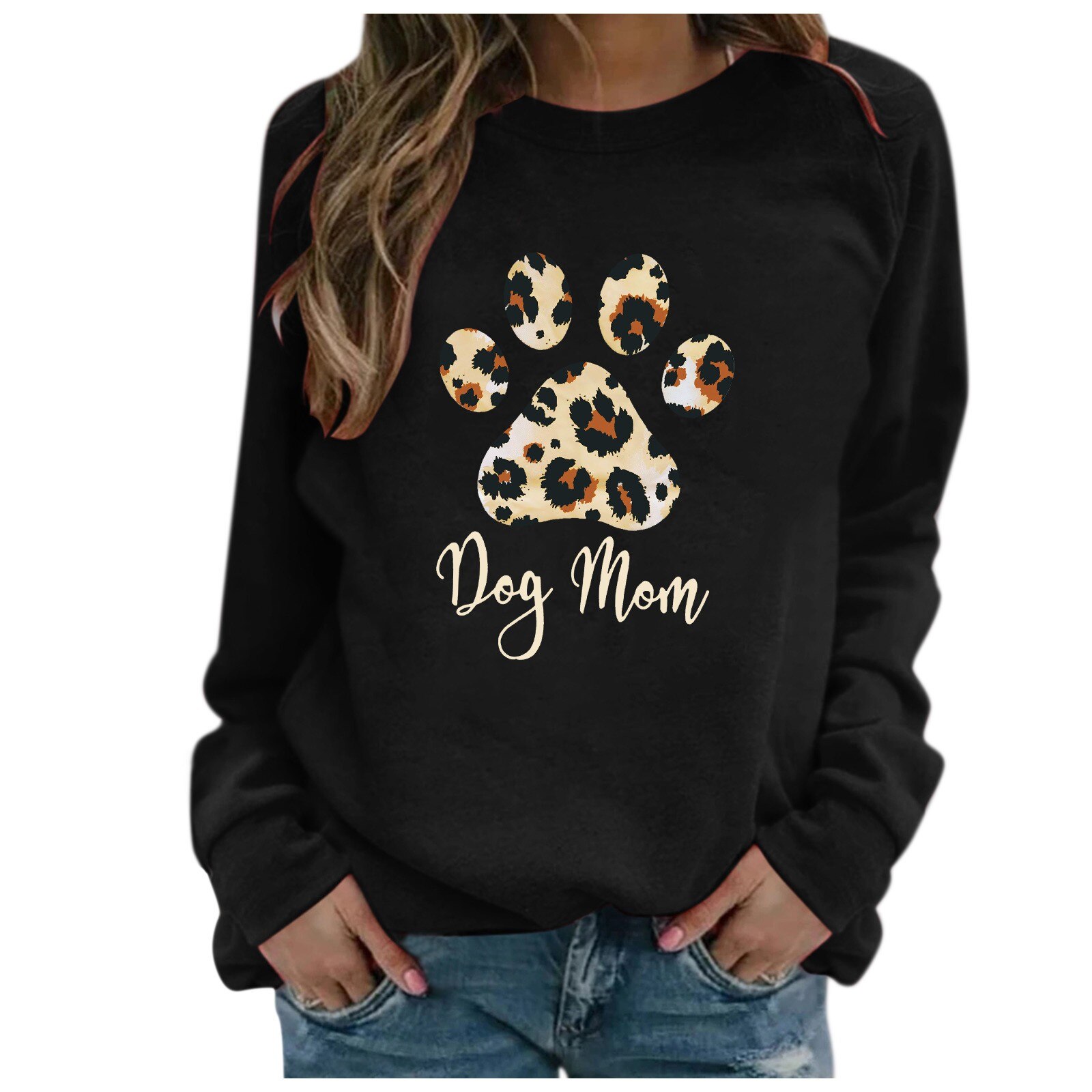 Women Casual Long Sleeve Cartoon Printing Sweatshirts