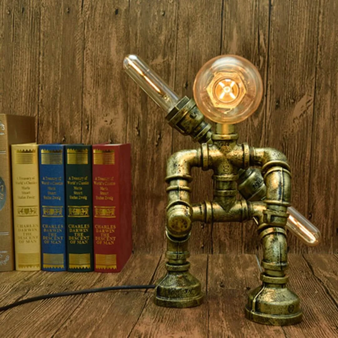 Steam Pipe Robot Table Lamp