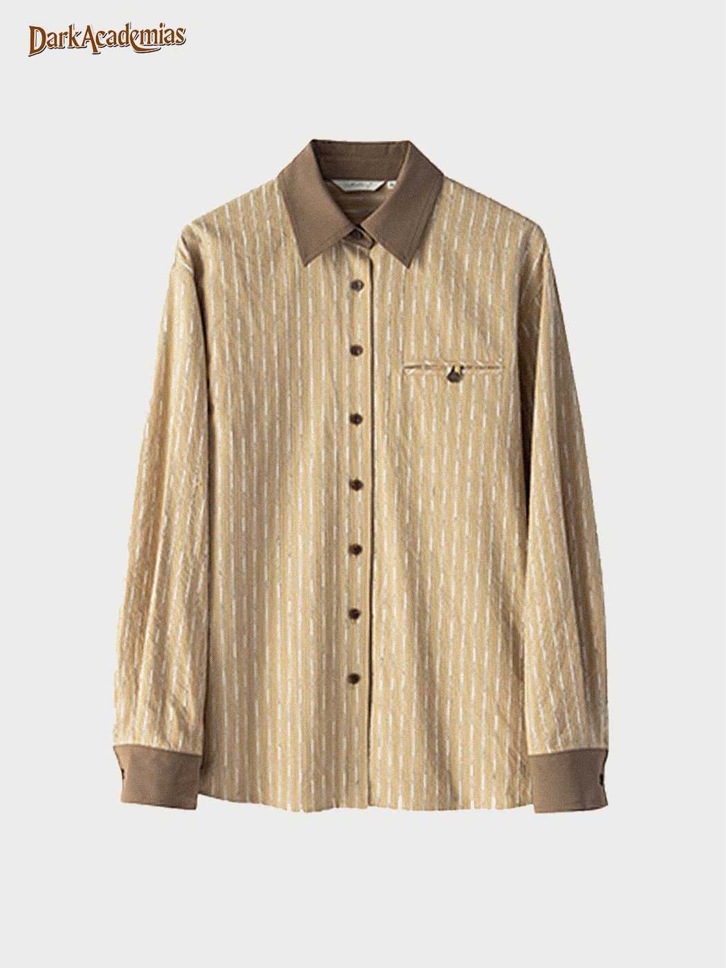 Vintage Contrast Striped Shirt