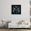 （AB/Round Drills)Black Panther-Full Diamond Painting 40*40CM
