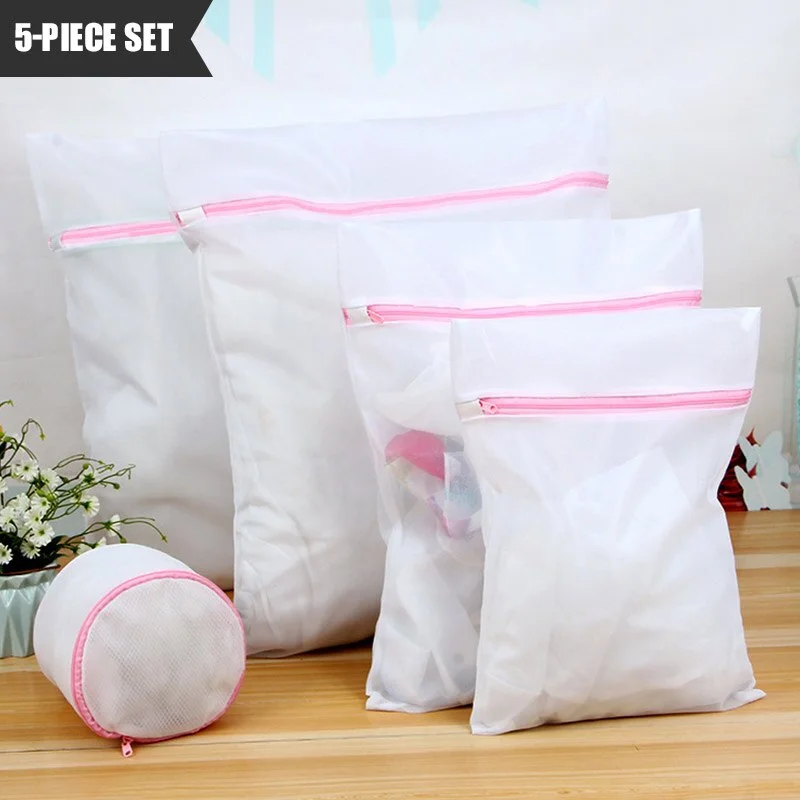 5 piece set Thickened laundry bag clothing care bag laundry net bag family underwear care bag washing machine machine wash