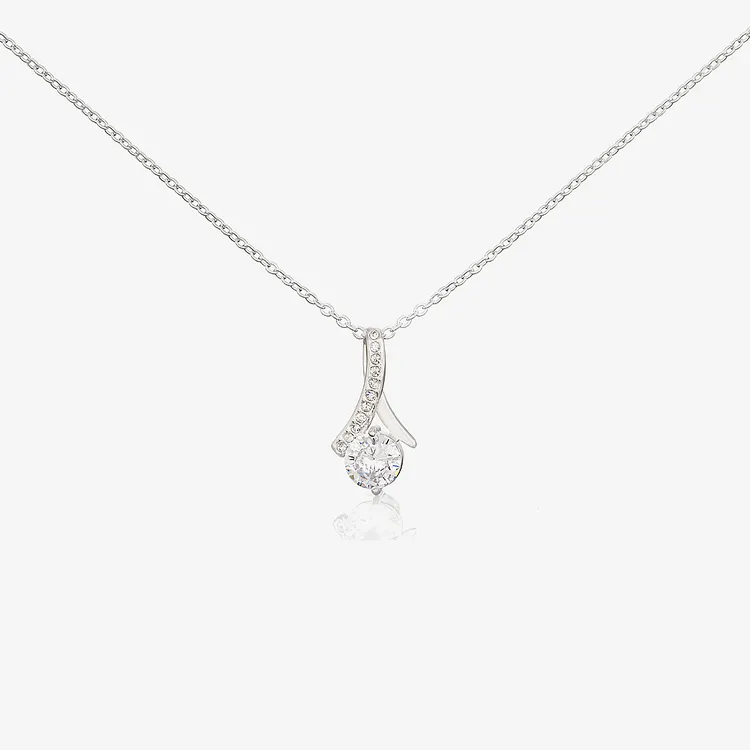 For Mother-in-Law - Thank You For Welcoming Me Diamond Cross Necklace