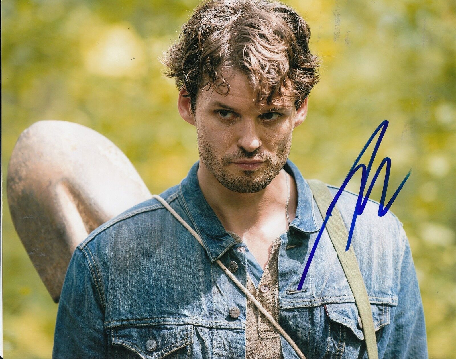 AUSTIN NICHOLS signed *THE WALKING DEAD* Spencer Monroe 8X10 Photo Poster painting W/COA TWD#3