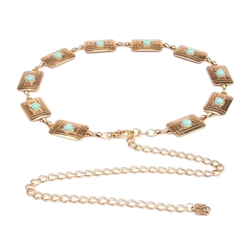 Ethnic Style Geometric Metal Women’s Chain Belts 1 Piece