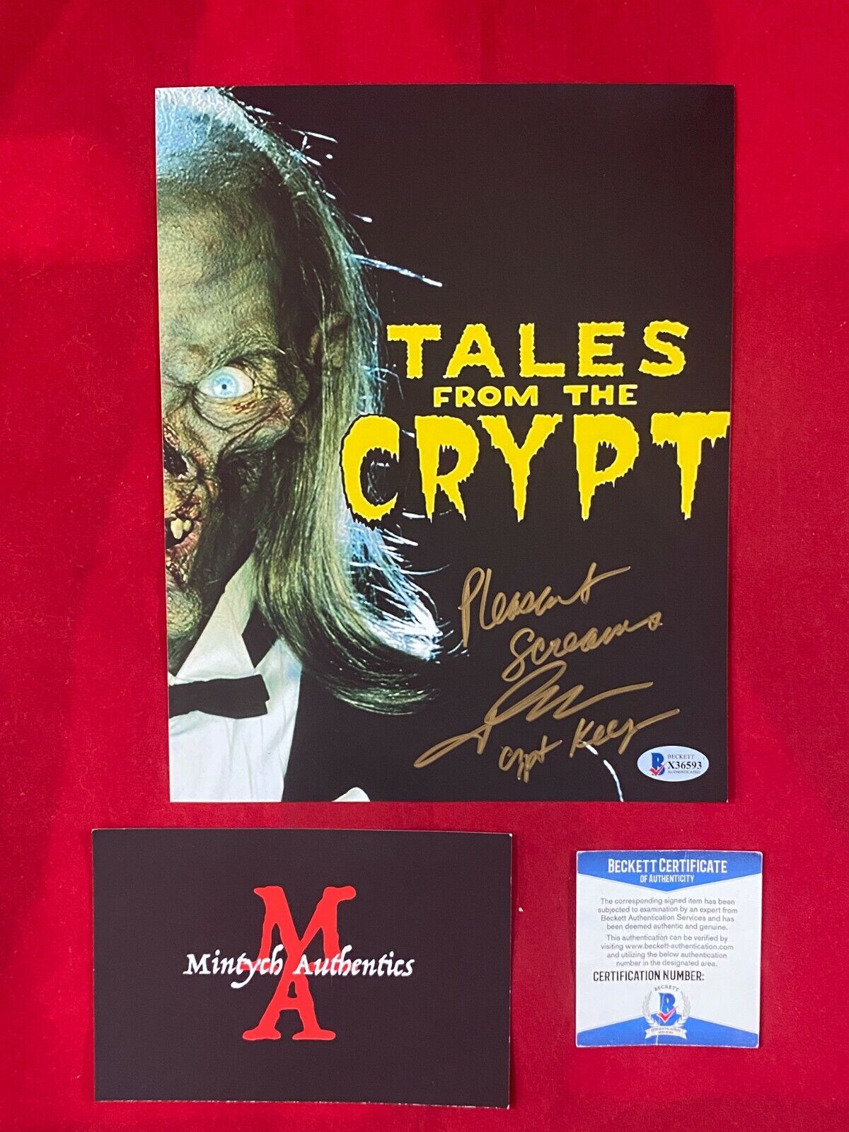 JOHN KASSIR AUTOGRAPHED SIGNED 8x10 Photo Poster painting! TALES FROM THE CRYPT! BECKETT COA!