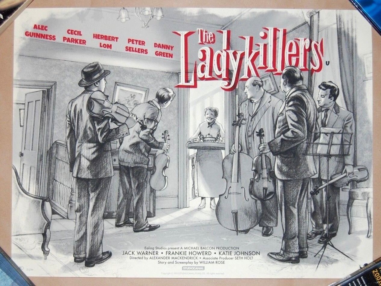 Jonathan Burton THE LADYKILLERS Screen Print VARIANT Poster /50 Alec Guinness