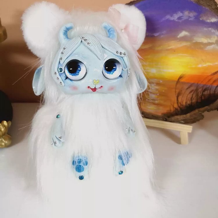 Fantasy Creature White Art Doll Mythical Creatures Fantasy Animal Fantasy Toy Gifts