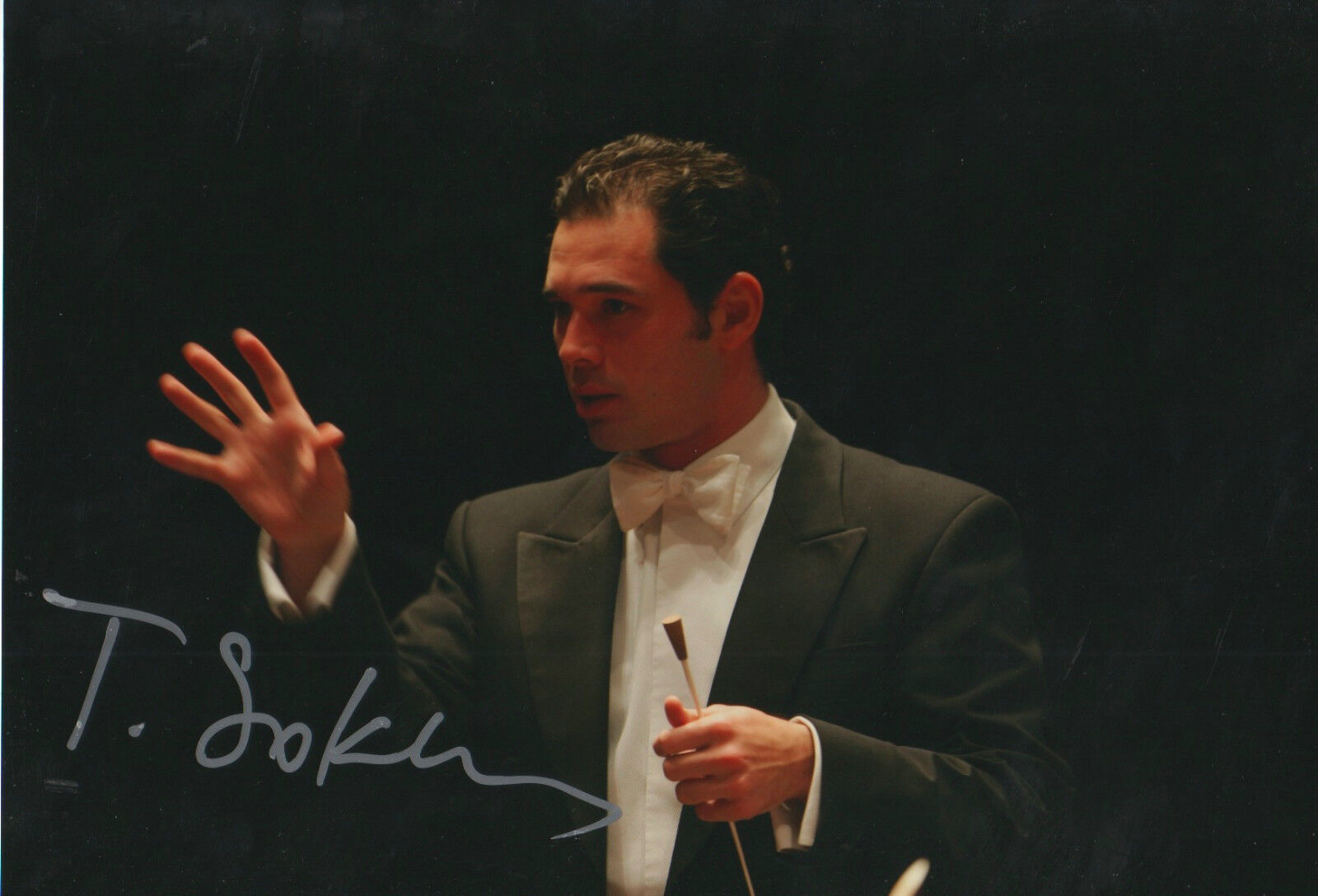 Tugan Sokhiev Conductor signed 8x12 inch Photo Poster painting autograph