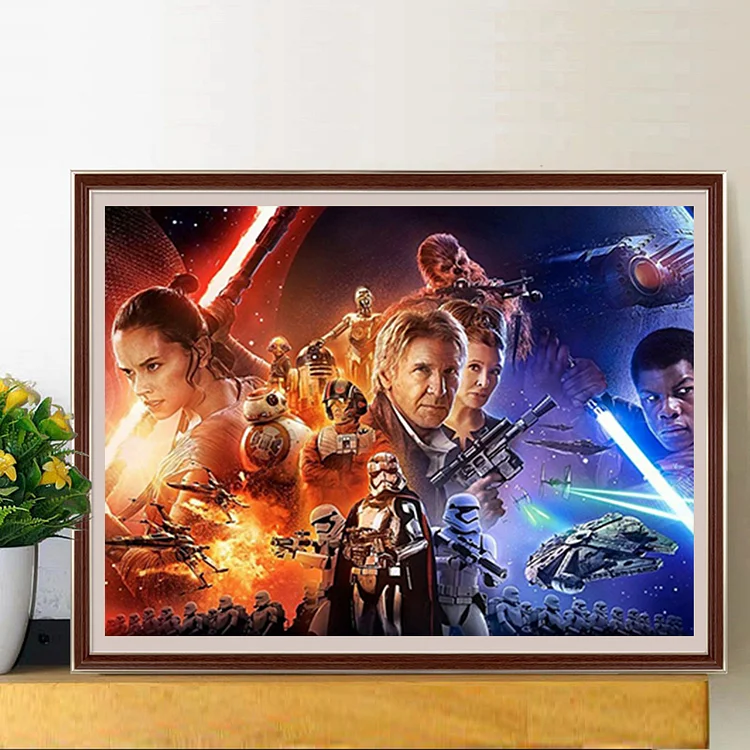 Full Round Drill Diamond Painting - Star Wars: The Rise Of Skywalker -  50*40cm