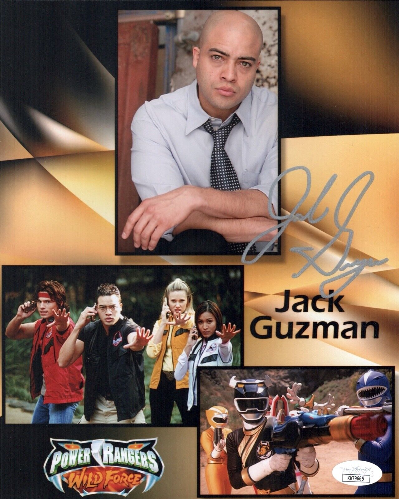 JACK GUZMAN Signed POWER RANGERS Wild Force 8x10 Photo Poster painting Autograph JSA COA Cert