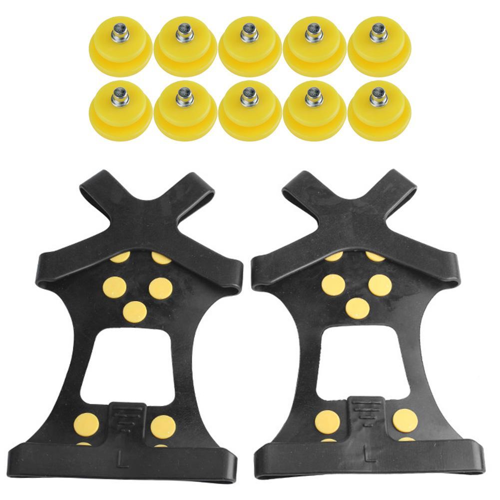 

10 Studs Anti Slip Ice Claw Shoe Cover Stretch Resistance Grippers (L), 501 Original
