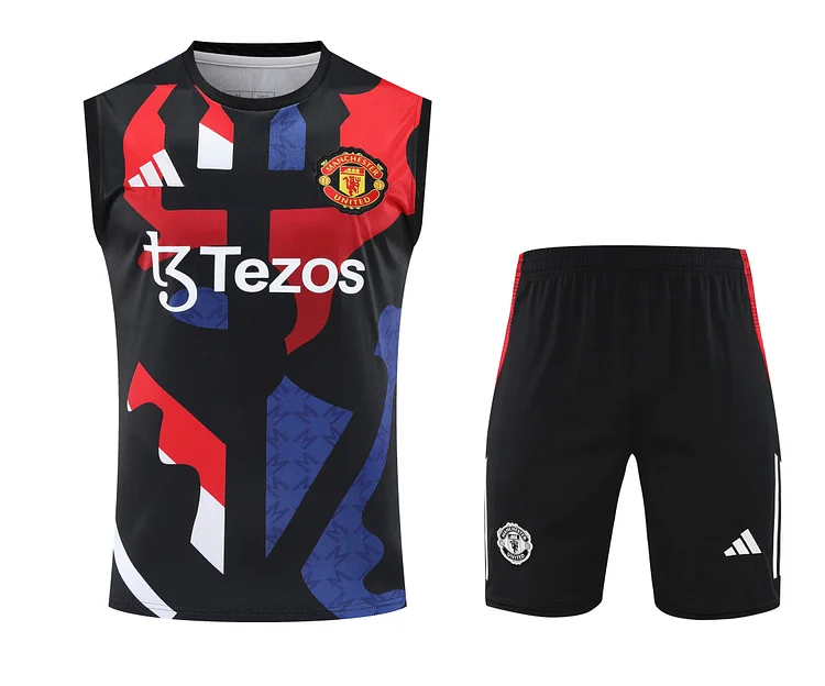 2025-26 Manchester United Training Vest - Adult Set