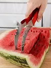 Stainless Steel Watermelon Slicer Cutter with Non-Slip Handle Fruit Corer Cutter