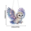 Diamond Painting Acrylic Owl Diamond Painting Hanging Pendant Art Decors