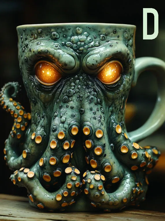 Cthulhu-Inspired Pirate Mug