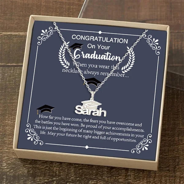 Class of 2023 Personalized Graduation Name Necklace For Her