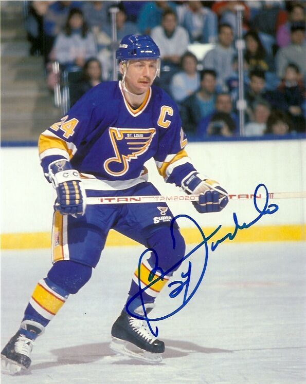 St Louis Blues Bernie Federko Autographed Signed 8x10 Photo Poster painting COA PROOF