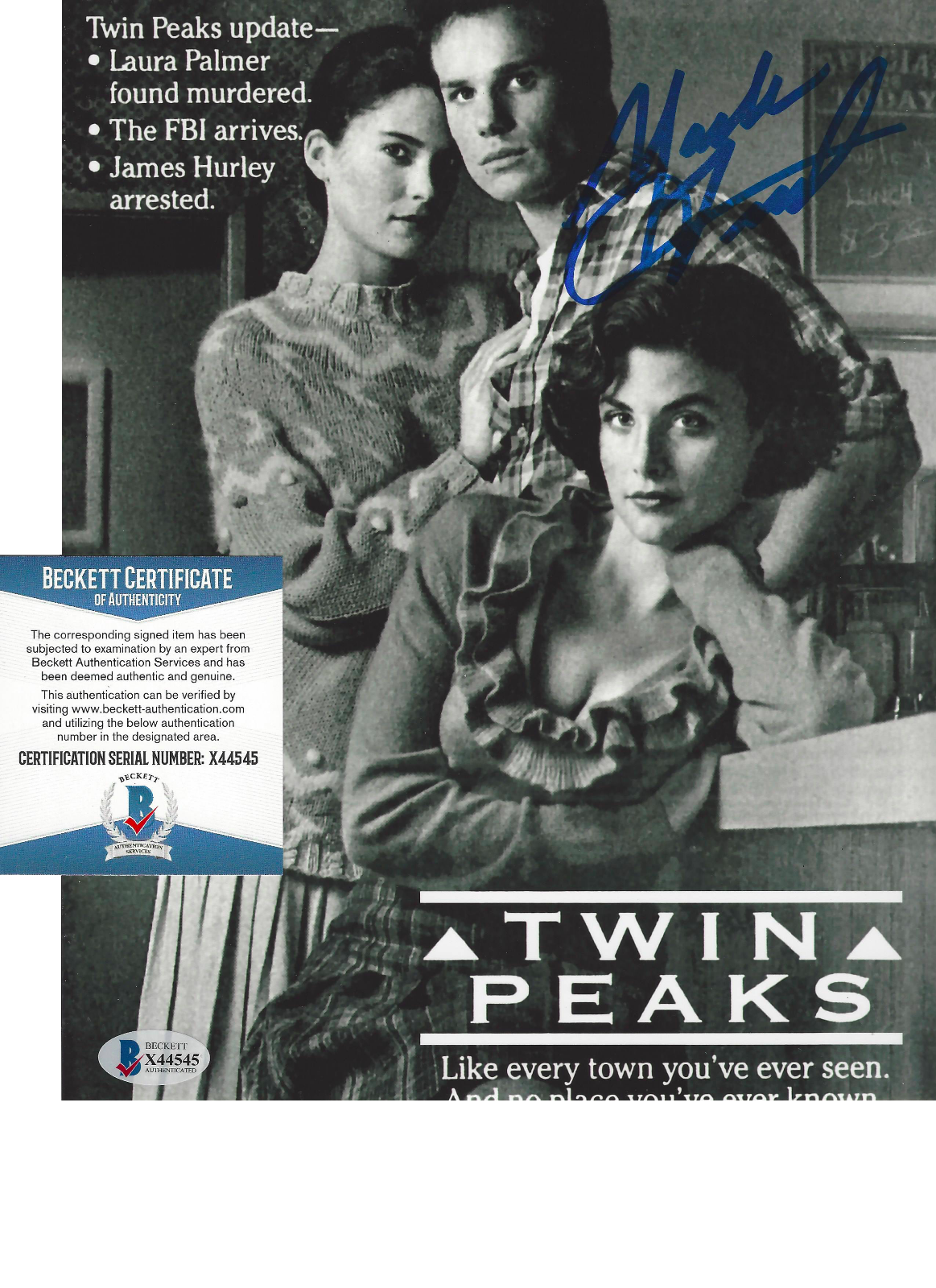 MARK FROST - TWIN PEAKS CREATOR - SIGNED 8x10 POSTER Photo Poster painting B BECKETT COA BAS