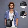 BAIGIO Leder Umh&auml;ngetasche Herren Schultertasche Vintage M&auml;nner Tasche Crossbody Bag Herrentasche zum Umh&auml;ngen Ledertasche mit Abnehmbarem Gurt f&uuml;r Business Arbeit Reise