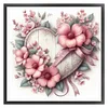 (Counted/Stamped) Flowers Heart-11CT Cross Stitch 40*40cm/15.75*15.75in