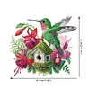2D Flat Acrylic Bird Flower DIY Desktop Diamond Art Kits for Adults Beginner