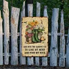 And into the garden I go to lose my mind - Vintage Metal Signs - 20*30cm/30*40cm - Garden