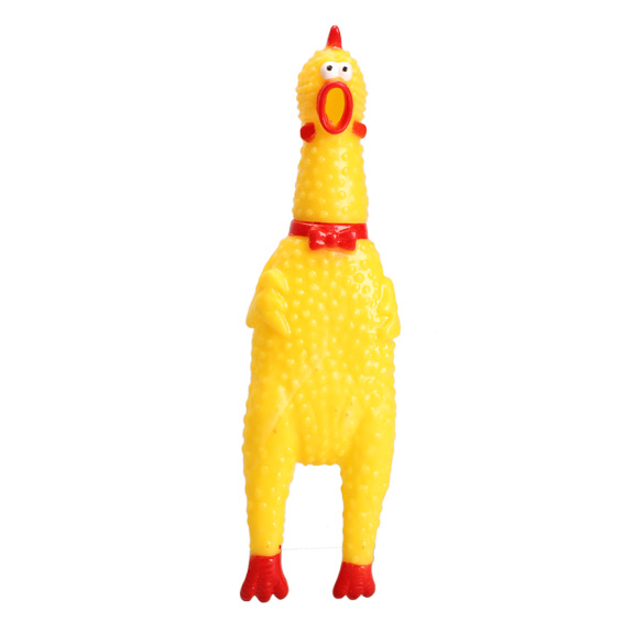 

Funny Vent Long Neck Chicken Shrilling Chicken Sound Squeeze Screaming Toy, 501 Original