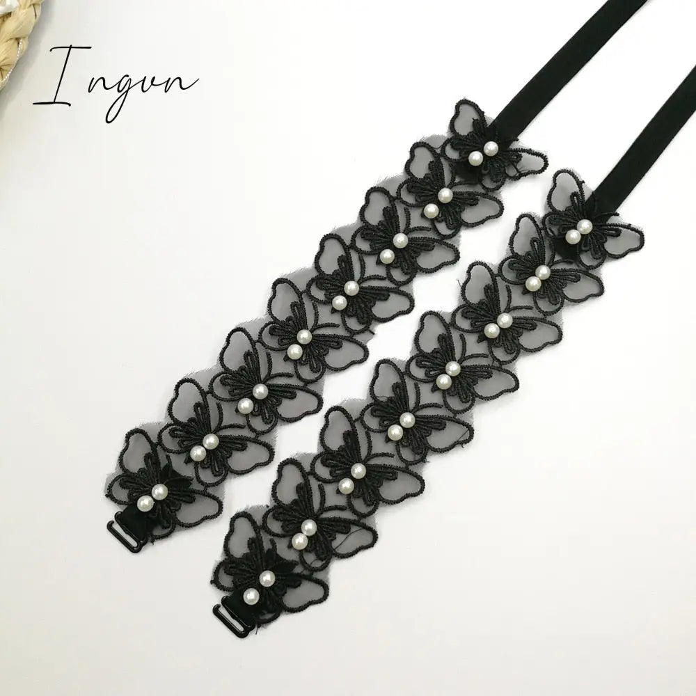Ingvn - 2023 Summer Sexy Patchwork Diamond Vest For Women V Neck Sleeveless Black Tank Tops Female