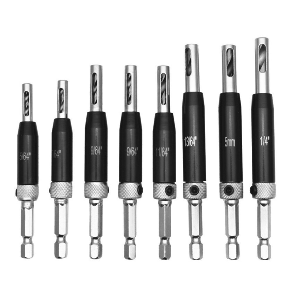 

9pcs Door Window Hinge Hole Opener Puncher Hexagon Handle Drill w/Wrench, 501 Original
