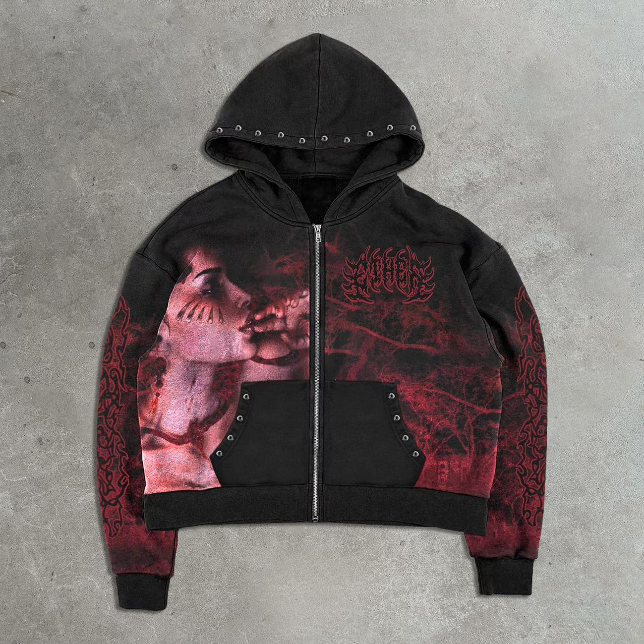 Witch Casual Street Zip Hoodie