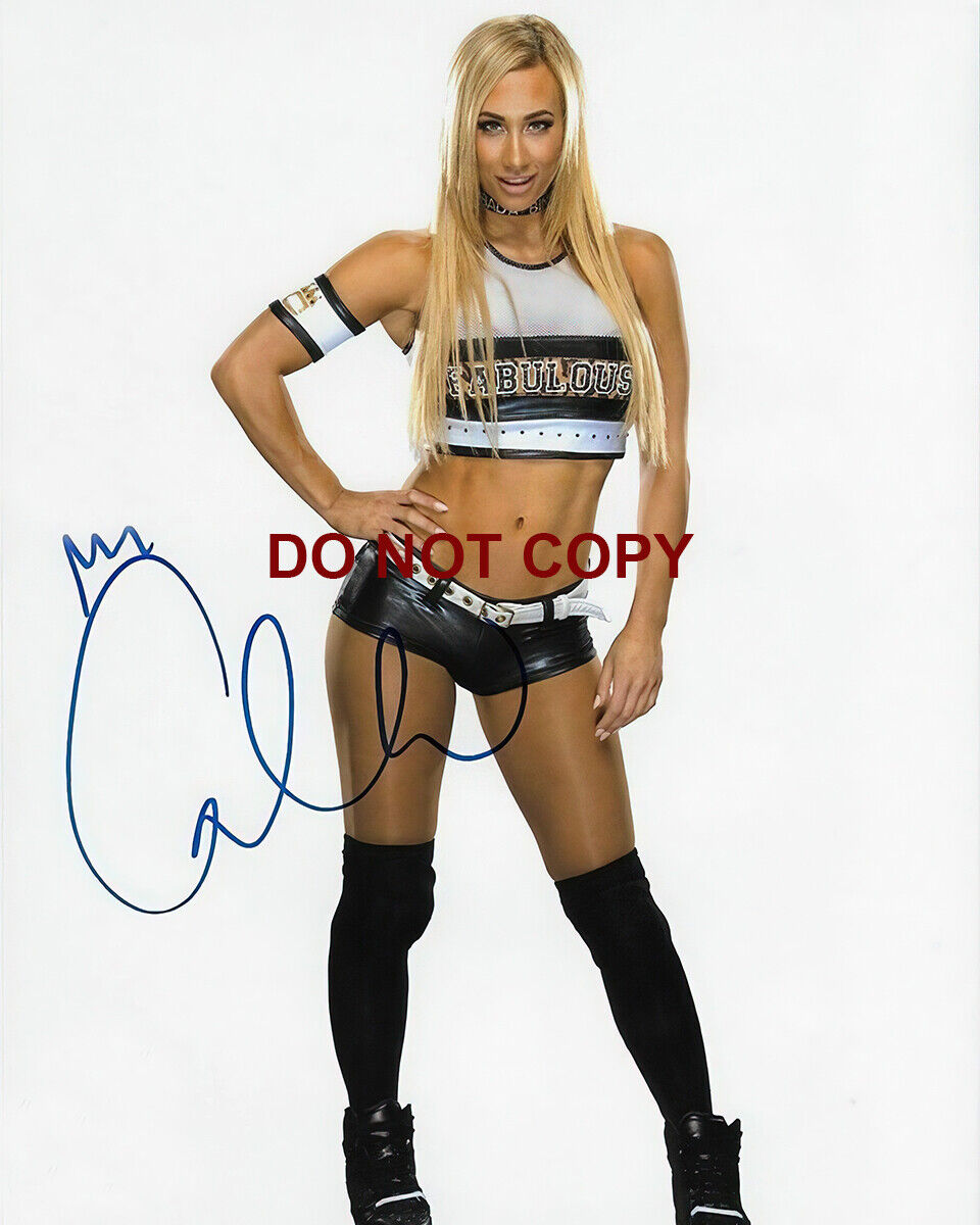 Carmella - Autographed Signed 8x10 Photo Poster painting (WWE Smackdown Champion DIVA) Reprint