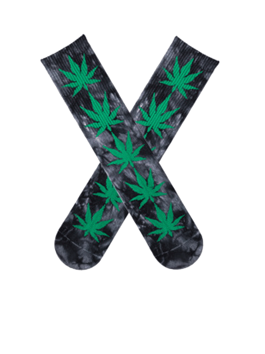 Maple Leaf Tie Dye Trendy Tube Socks