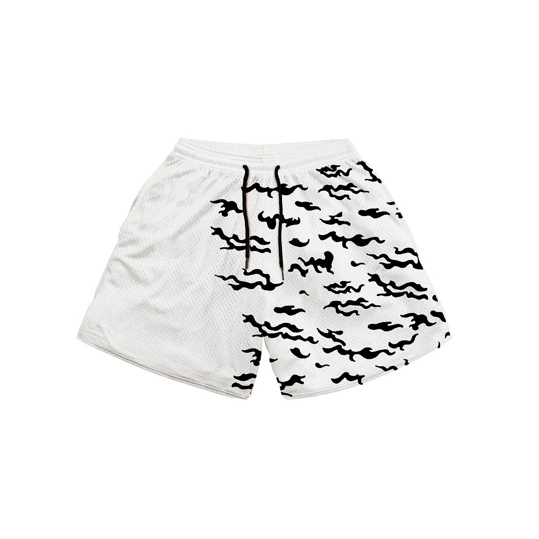 Men's Camo Print Shorts、、URBENIE