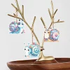 5Pcs DIY Snail Double Sided Special Shaped Diamond Painting Keychains