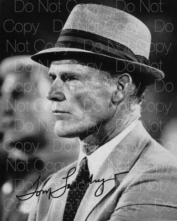 Tom Landry Dallas Cowboys Coach signed Photo Poster painting 8X10 poster picture autograph RP