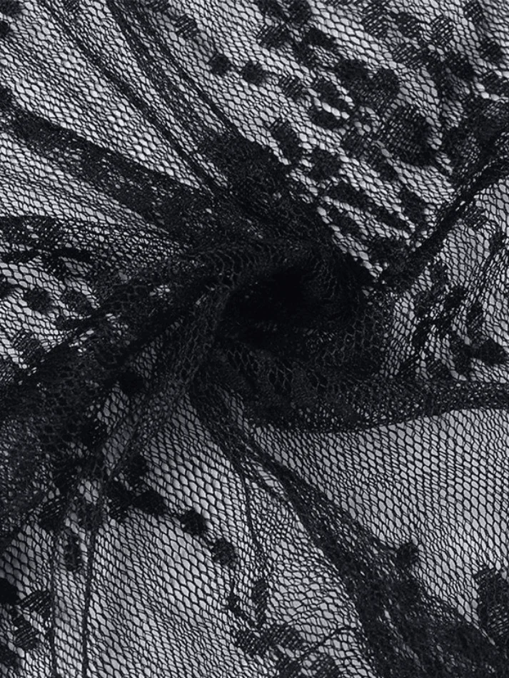 Brownm Slit Sheer Mesh Bandeau Top