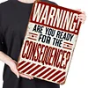 Warning - Vintage Metal Signs(12*16Inch) - Warning
