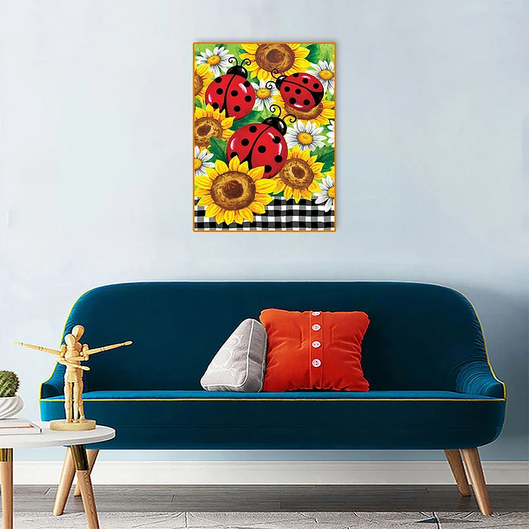 Ladybug on Sunflower – Diamond Art Club