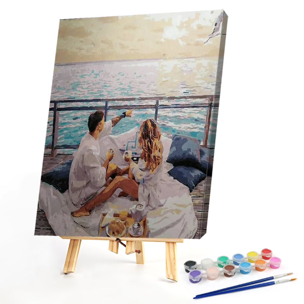 

40*50CM - Paint By Numbers - Couple, 501 Original
