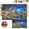 (70*50cm)House Scenery - Full Square Drill Diamond Painting